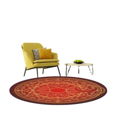 China Washable Dream Round Floor Rug Living Room Blanket Modern Catcher Area Rug for sale