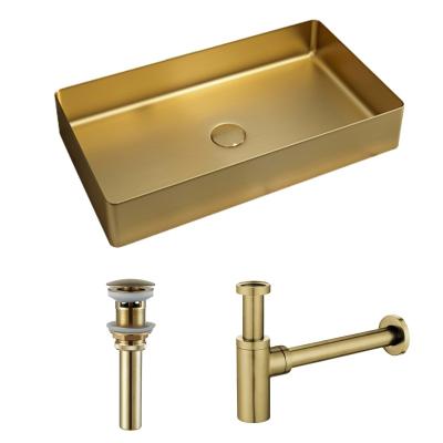 China 304 Stainless Steel Lavatory Modern Modern Restaurant Mabral Bathroom Sinks And Faucets for sale