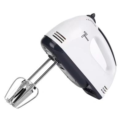 China Sustainable Household 100W 7 Speeds Plastic Electric Hand Mixer Egg Mixer Egg Beater for sale