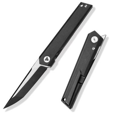 China Slide Open New Design Bohler M390 Powder Stainless Steel Blade Folding Knives Camping Hunting Titanium Gentleman Foldable Pocket Knife for sale