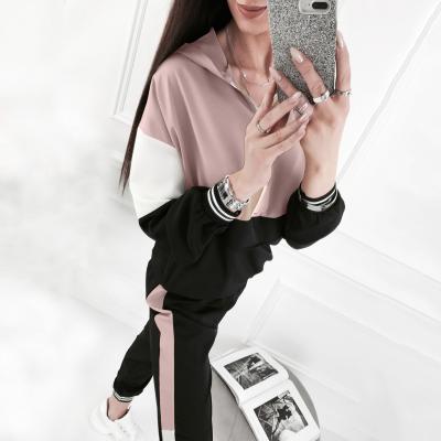 China Breathable Women Hoodies Sports Tops Pants Tracksuit Sweatshirt Ladies Sport Set Femme Running Sweat Suit Jogging Wear for sale