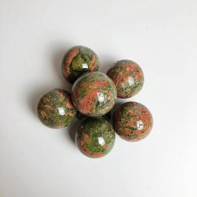 China China wholesale high quality natural healing unakite stone crystal crystal ball quartz from china used for home decoration for sale