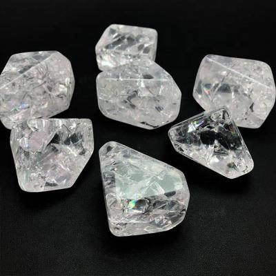 China High Quality Clear Quartz China Rainbow Crystals Freeform Crunch Healing Stones for sale