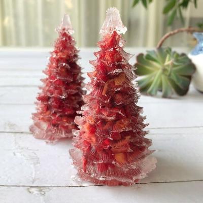 China Wholesale Red Yellow Green Coral Stone Crystal Home Growing Christmas Tree China Orange Natural Quartz Tower Tree Crystal Decoration for sale