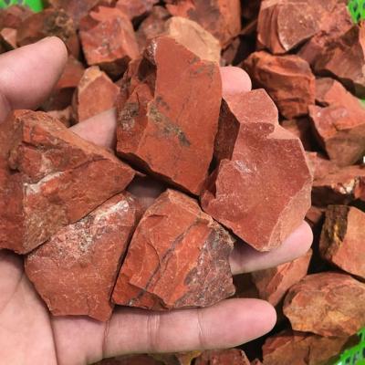 China China wholesale natural raw crystal red healing quartz jasper rough stone for sale for sale