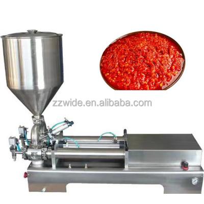 China Food standard paste filling machine sauce filling machine stainless steel with lower price for sale for sale