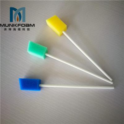 China Plastic+sponge MUNKCARE Dust Sponge Stick Polyurethane Sponge Keyboard Foam Swabs Cleaning Brush for sale