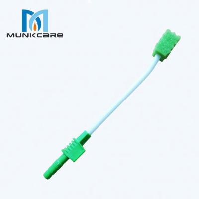 China MUNKCARE ICU Suction Swab Hospital Use Suction Toothbrush Sponge Suction Swab With CE Certificate for sale