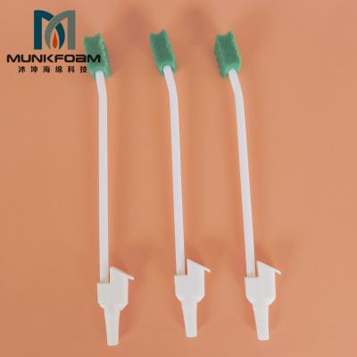 China Hospital Munkcare Oral Care Cleaning Suction Swab Toothbrush With Cured Toothpaste for sale