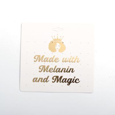 China Plastic Lamilated With Logo Custom Earring Holder Cards Wholesale New Arrival Small Earring Display Cards Factory Paper Cards Factory Custom Earring Holder for sale