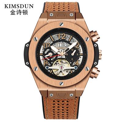 China The Date KIMSDUN Automatic Mechanical Watch Business Men's Waterproof Luminous Watch for sale