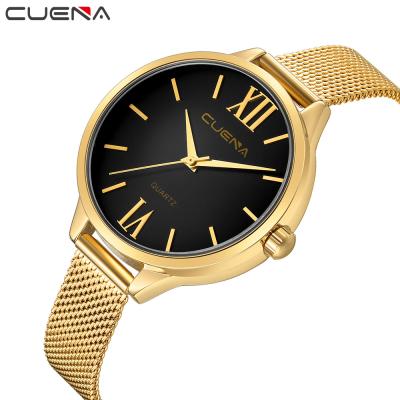 China Wholesale Quartz Mesh Band Design Watches Custom Logo Watch Of The Date CUENA Women Automatic Luxury Watch Brand for sale