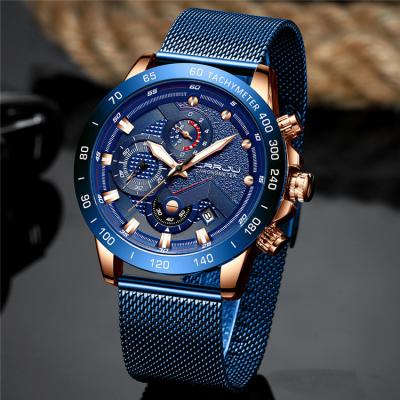 China Unique Designer CRRJU 2280 Luxury Mens Automatic Date Mens Stainless Steel Back Water Resistant 30m Watches for sale