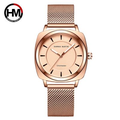 China HANNAH MARTIN HM-106 Automatic Date Women Watch Japan Quartz Wristwatches Dress Waterproof Watches For Ladies for sale