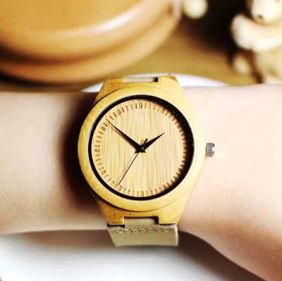 China 2017 date wood watch japan watches movt quartz sandalwood handcrafted wooden automatic causal bamboo for sale