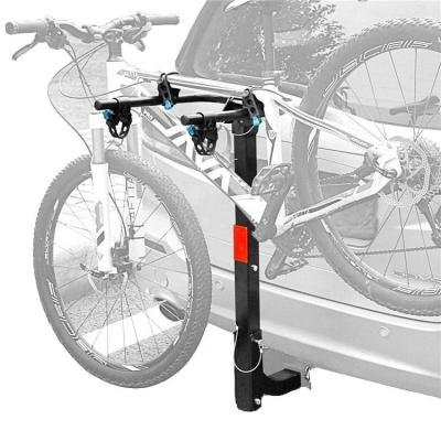 China Hot Selling Steel 16 20 Inch Bicycle Luggage Car Carriers Folding Rear Pictures Steel Fat Tire Upright Bike Rack for SUV Truck for sale