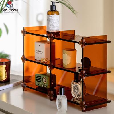 China Can Be Customized Acrylic Multifunctional Combination Storage Racks Water Cup Jewelry Cosmetics Perfume Cup Handmade Display Stand for sale