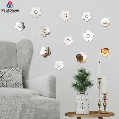 China Modern Supply 3mm Self Adhesive Acrylic Self Adhesive Factory Glass Mirror Sheet Plastic Flowers Designs Decorative Wall Mirrors for sale