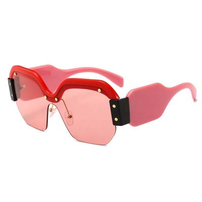 China Fashion Sunglasses Shape Design Irregular Shape Wears Oversized Decorative Sunglasses for sale