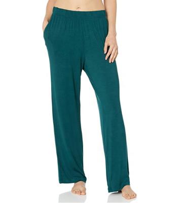 China Viable Women Knit Bamboo Sleepwear Long Pants Comfortable and Breathable OEM/ODM for sale