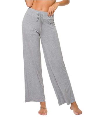 China Sustainable Women's Long 95% Spandex 5% Bamboo Pants With Pockets for sale