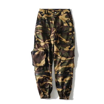 China OEM Anti-wrinkle Women's Classic Camouflage Jogger Solid Joggers With Pockets for sale