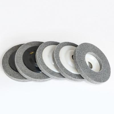 China New Durable Nylon Fiber Polishing Wheel Round 5 Inch Abrasive Grinding Polishing Wheels for sale