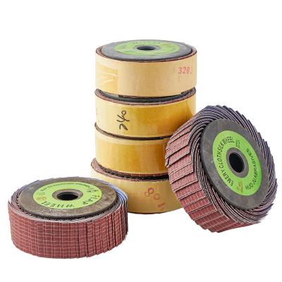 China Sandpaper Grinding Wheel Polishing Wood Sanding Flap Wheels Abrasive Sanding Flap Wheel For Polishing Stainless Steel for sale