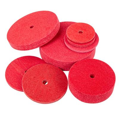 China Polishing Wheel Nylon Cloth Abrasive Nylon Polishing Buffing Wheel For Stainless Steel Metal Copper Aluminum Marble for sale