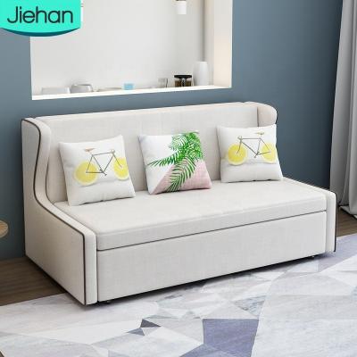 China Adjustable(other)cotton&linen modern home furniture low prices folding fabric living room chinese sofas double bed for home for sale