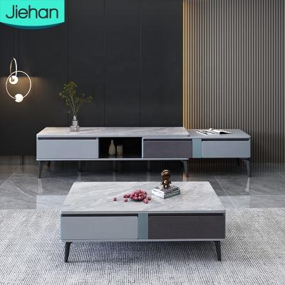 China New Cheap Storage Pictures Floor Adjustable Living Room MDF Coffee Table TV Stand for sale