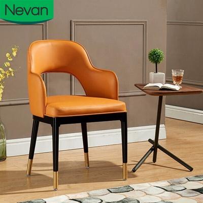 China Heavy Duty Wholesale Restaurant Furniture Leather Upholstered Kitchen Living Modern Luxury Dining Room Dining Chair for sale