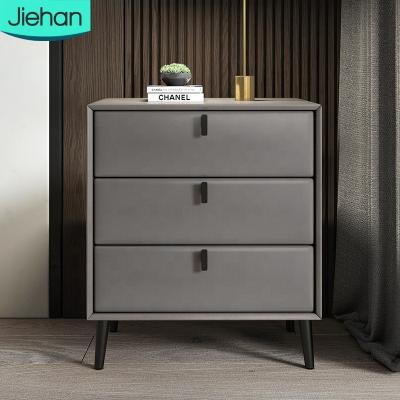 China 2021 strong bearing luxury modern bedroom and hotel furniture stand nightstand with 3 drawer for sale