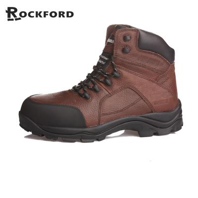 China Brand Anti-static Steel Leather Safety Toe Boots Non-slip Working Boots For Men FD4213 Wholesale for sale