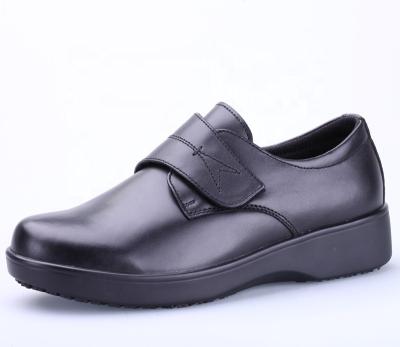 China Brand Steel Toe Black Genuine Leather Safety Shoes For Nurse With Steel Toe FD3233 Online Wholesale for sale