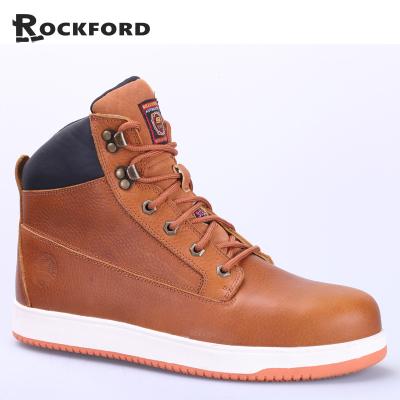 China Genuine Brand Safety Steel Toe Leather Boots With Steel Toe For Man Anti-skid Safety Shoes FD4221 Wholesale for sale