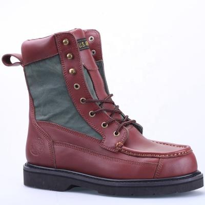 China Full Steel Toe Good Quality American Grain Cowboy Safety Leather Boots With Steel Toe FD8311 Online Wholesale for sale