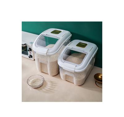 China Supplier Sustainable Quality China Plastic Lunch Box For Kitchen Cheap Rice Bucket With Lid Environmental Friendly Rice Box for sale