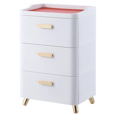 China New Modern Designed Cheap OEM Service Custom 3 Drawers Storage Cabinet Handle Drawer Tower Chest for sale