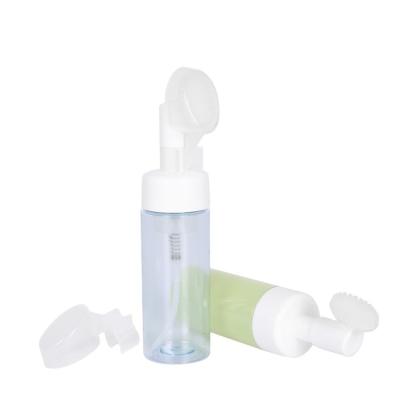 China Various Capacity Cosmetic Silicone Brush Dispenser PET Foamer Bottle Skin Care UKF05 Facial Cleansing Foamer Pump Bottle for sale