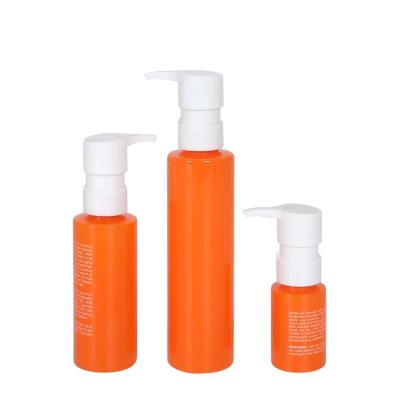 China 30ml Cosmetic 100ml 150ml UKG08 Leak Proof Make Up Oil Pump Bottle PET Solvent Cleansing Bottle For Oil With Loopback for sale