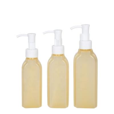 China BEAUTY PACKAGING Cleansing Oil UKG07 Make Up Remover Pump Bottle Empty Shiny Transparent Plastic Nail Polish Remover Pump Dispenser Bottle for sale