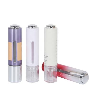 China BEAUTY PACKAGING Essential Oil 15ml PETG Plastic Plastic Shoulder Push Button Container Classic Flat Essence Serums Cosmetic Syringe Dropper Bottle for sale