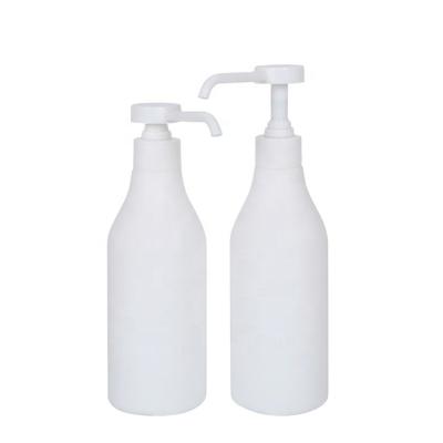 China BEAUTY PACKAGING 400ml Alcohol Gel Portable Hand Sanitizer Bottle UKH13 HDPE Plastic Antibacterial Bottle With Long Spout Spray Pump&Lotion Pump for sale