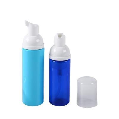 China PET Foaming Pump Bottle Plastic Foamer Cosmetic Bottle 50ml 70ml Mini Size PET Pump Bottle for sale