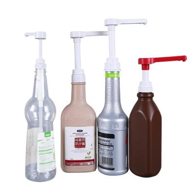 China Non Spill Long Nozzle 15cc 20cc 30cc Adjustable Plastic Sauce Dispenser Pump Ketchup Pump for sale