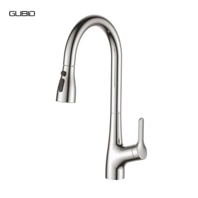 China Pull Out CUPC Spray Brass Pull Out Faucet Mixer Good Quality Brushed Nickel Flexible Kitchen Faucet Renovation Home Kitchen Sink Water Taps for sale