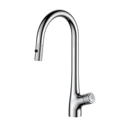 China Luxury Fashion Design cUPC Style Electric Faucets New Pull Down Kitchen Faucet With Push Button Switch for sale