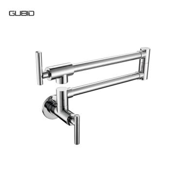 China Other Home Commercial Wall Mounted Swivel Pull Down Spout Single Handle Hotel cUPC Kitchen Sink Faucets Taps Pot Filler for sale