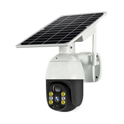 China 1080P ptz auto tracking solar optical sim card 4g outdoor security camera system for sale